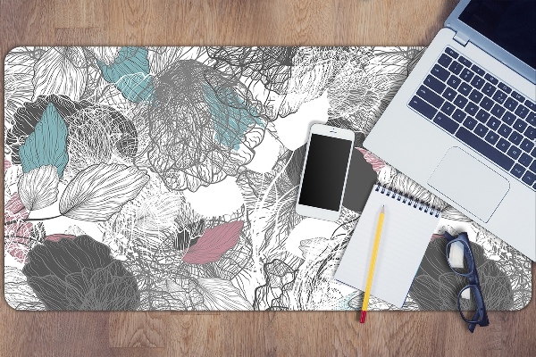 Sous main de bureau Motif floral