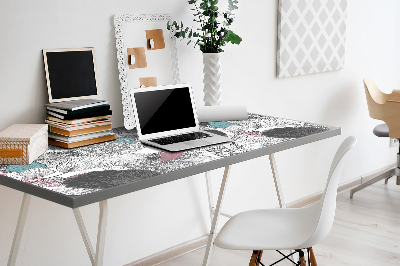 Sous main de bureau Motif floral