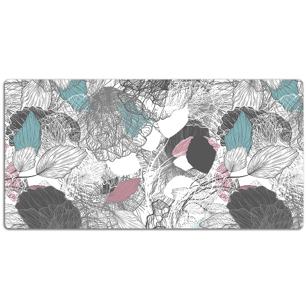Sous main de bureau Motif floral