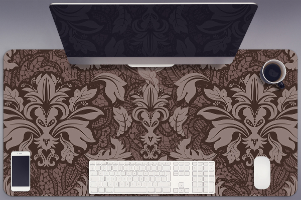 Sous-main bureau Modèle de style damassé