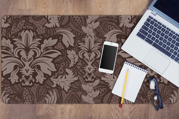 Sous-main bureau Modèle de style damassé
