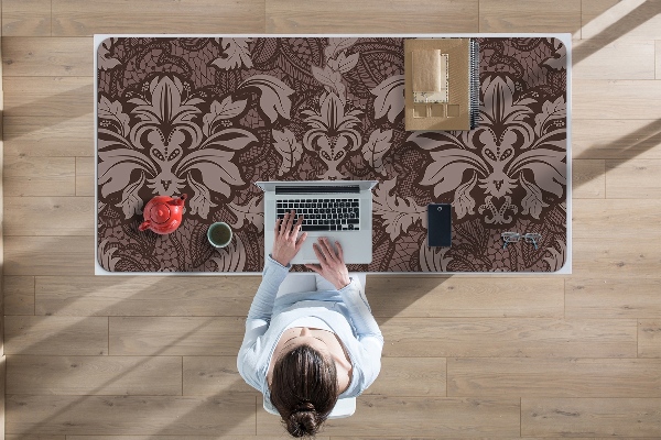 Sous-main bureau Modèle de style damassé