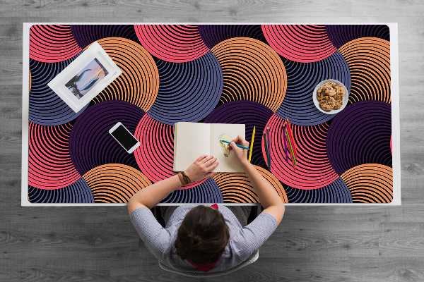 Sous main de bureau Modèle coloré