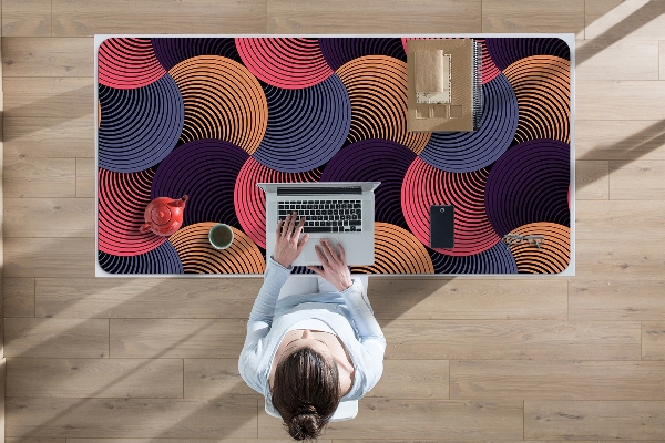 Sous main de bureau Modèle coloré