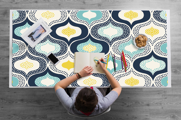 Sous main de bureau Points doodle
