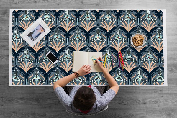 Sous-main bureau Fleurs vintage