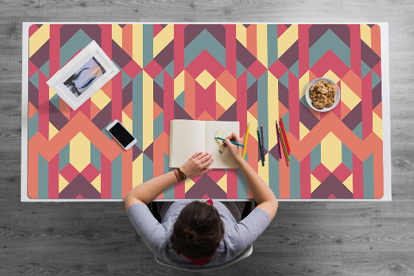 Sous-main bureau Lignes colorées
