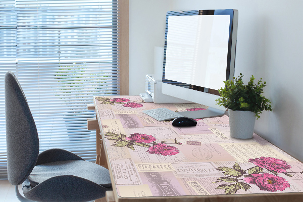Tapis de bureau Papier et pivoines