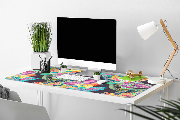 Sous main de bureau Perroquets colorés