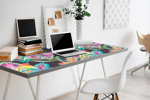 Sous main de bureau Perroquets colorés
