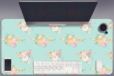 Protège bureau Bouquets pastel