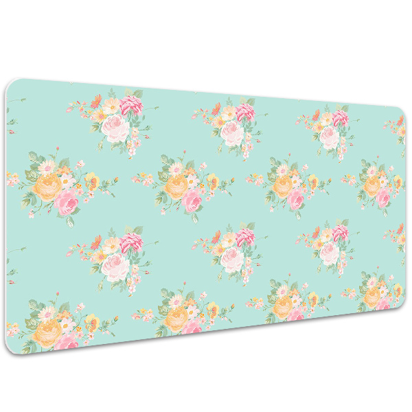 Protège bureau Bouquets pastel