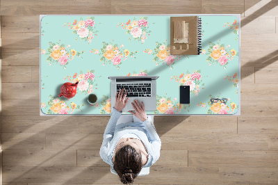 Protège bureau Bouquets pastel