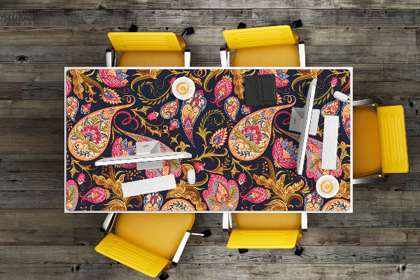 Sous-main bureau Paisley coloré
