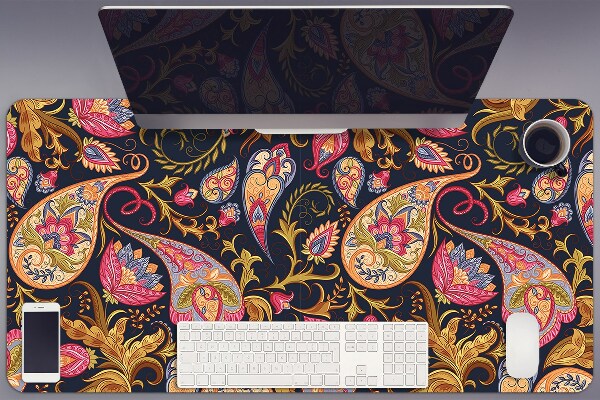 Sous-main bureau Paisley coloré