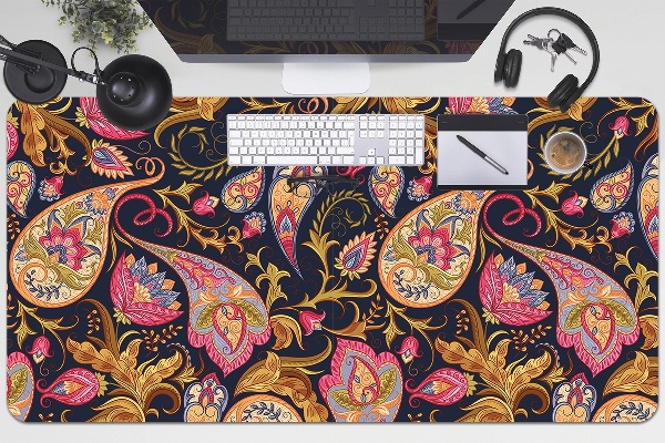 Sous-main bureau Paisley coloré