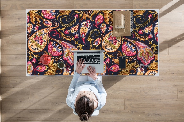 Sous-main bureau Paisley coloré