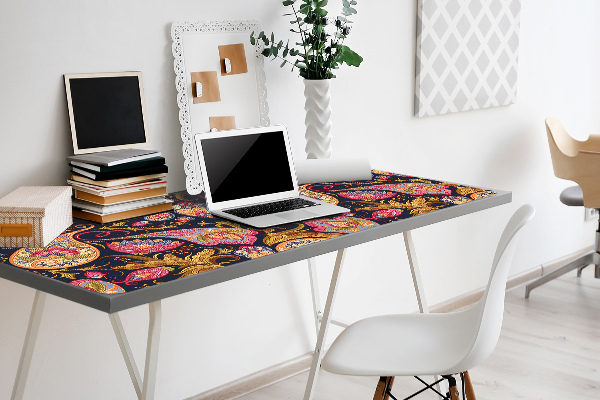 Sous-main bureau Paisley coloré