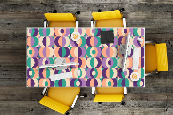 Tapis de bureau Carrés et roues