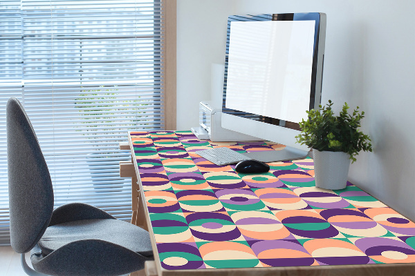 Tapis de bureau Carrés et roues