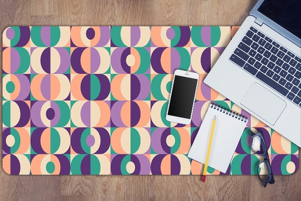 Tapis de bureau Carrés et roues