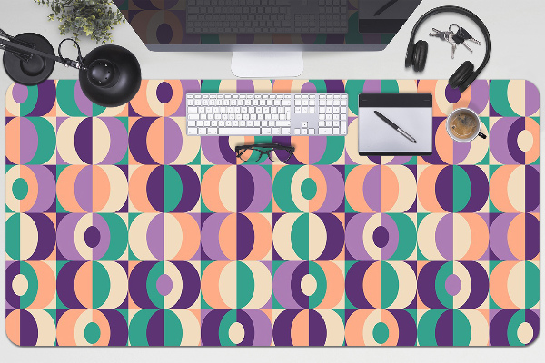 Tapis de bureau Carrés et roues