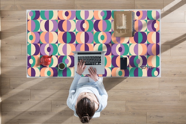 Tapis de bureau Carrés et roues