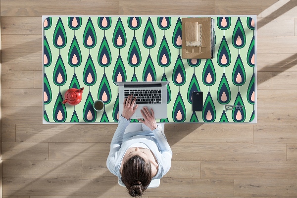 Sous main de bureau Larmes vertes