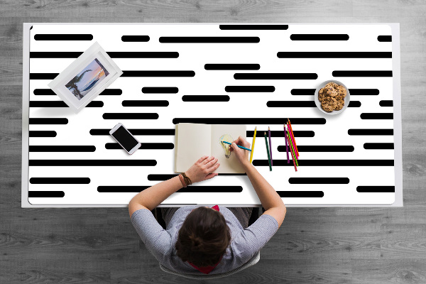Sous-main bureau Lignes en pointillé