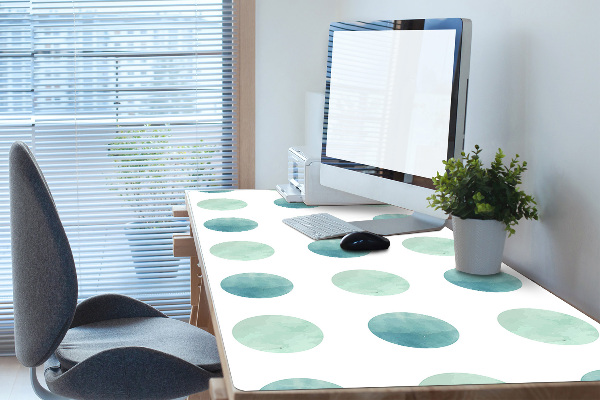 Sous-main bureau Points verts