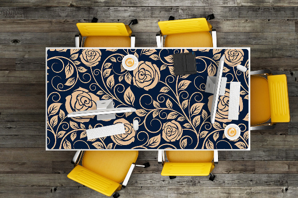 Sous-main bureau Vintage Roses Golden
