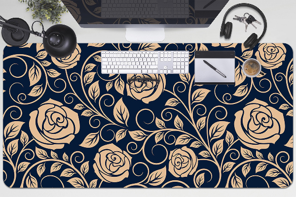 Sous-main bureau Vintage Roses Golden