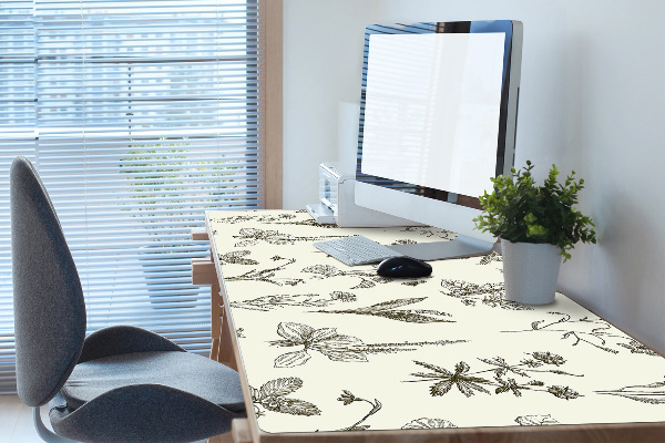 Protège bureau Fleurs esquissées