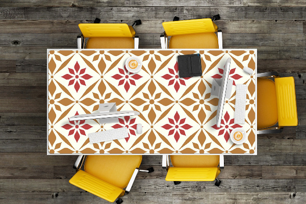 Sous-main bureau Motif floral