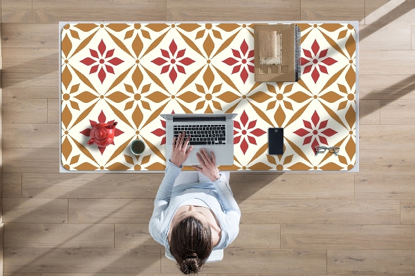 Sous-main bureau Motif floral