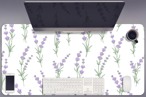 Sous-main bureau Fleurs de lavande