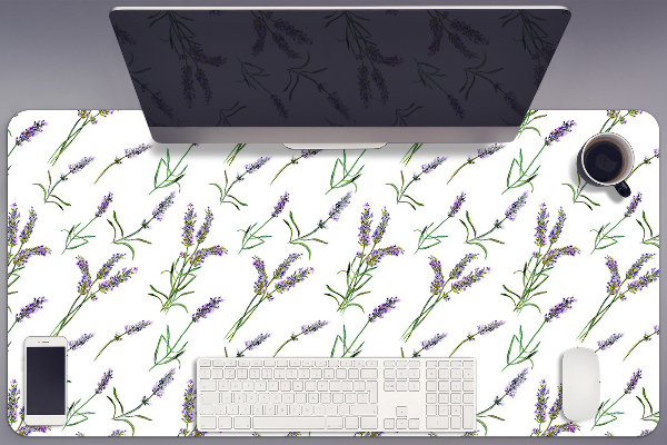 Sous-main bureau Fleurs de lavande