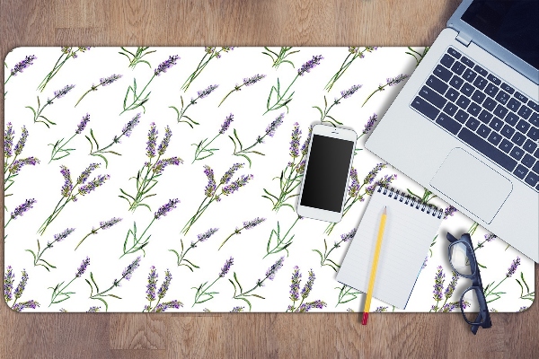 Sous-main bureau Fleurs de lavande