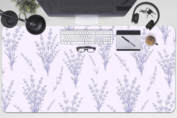 Sous-main bureau Fleurs de lavande
