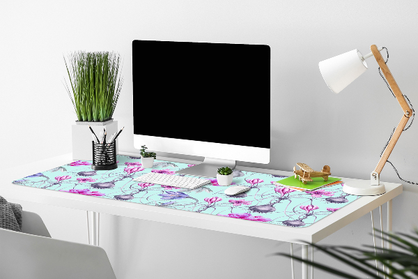 Sous-main bureau Crocus avec des oignons
