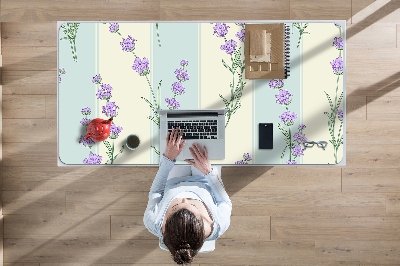 Sous-main bureau Fleurs de lavande