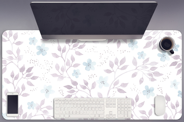 Sous-main bureau Brindilles avec feuilles