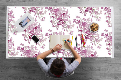 Sous main de bureau Fleurs roses