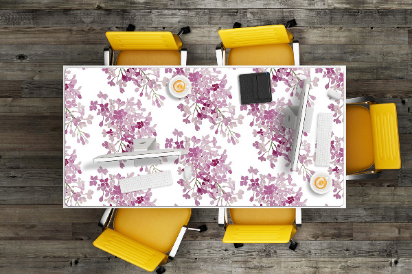 Sous main de bureau Fleurs roses