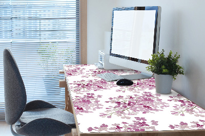 Sous main de bureau Fleurs roses