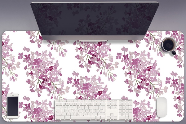 Sous main de bureau Fleurs roses