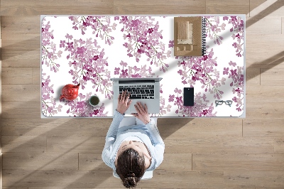 Sous main de bureau Fleurs roses