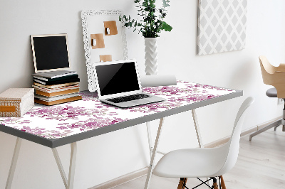 Sous main de bureau Fleurs roses