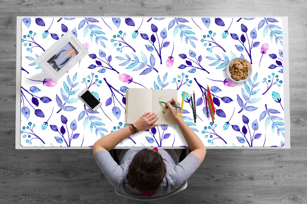 Protège bureau Brindilles violettes
