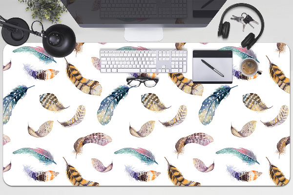 Sous main de bureau Plumes